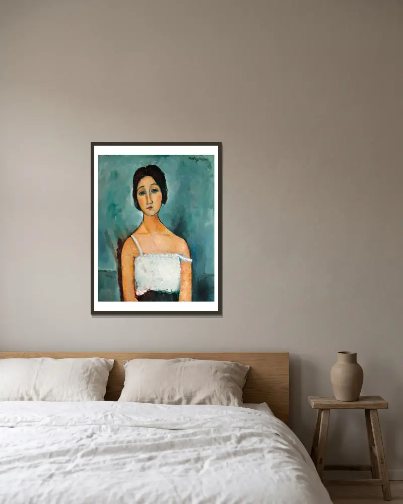 Christina, Amedeo Modigliani v rámu na stěně