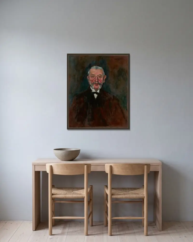 Rytownik Weill, Amedeo Modigliani w ramie na ścianie