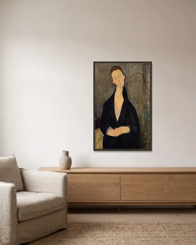 Lunia Czechowska, Amedeo Modigliani v rámu na stěně