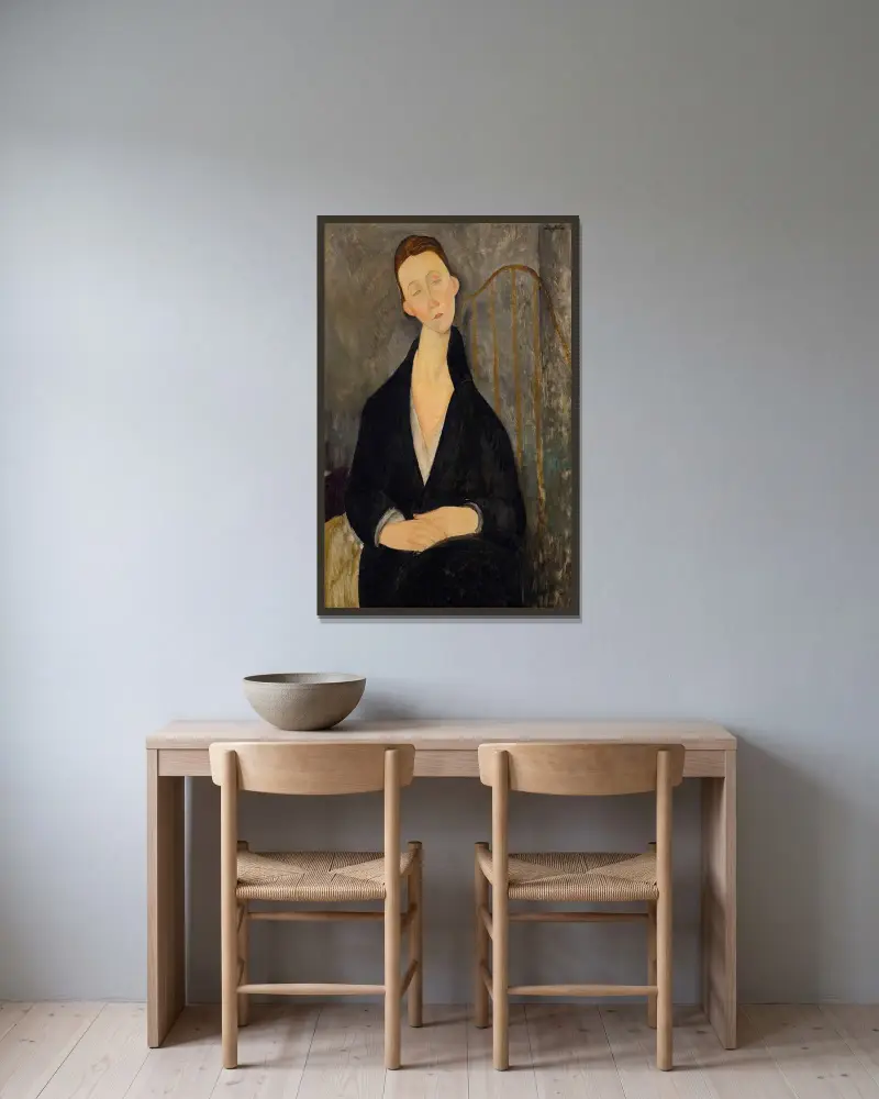 Lunia Czechowska, Amedeo Modigliani v rámu na stěně