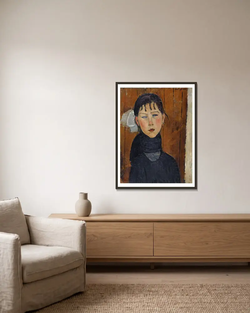 Marie (Marie, córka ludu), Amedeo Modigliani w ramie na ścianie