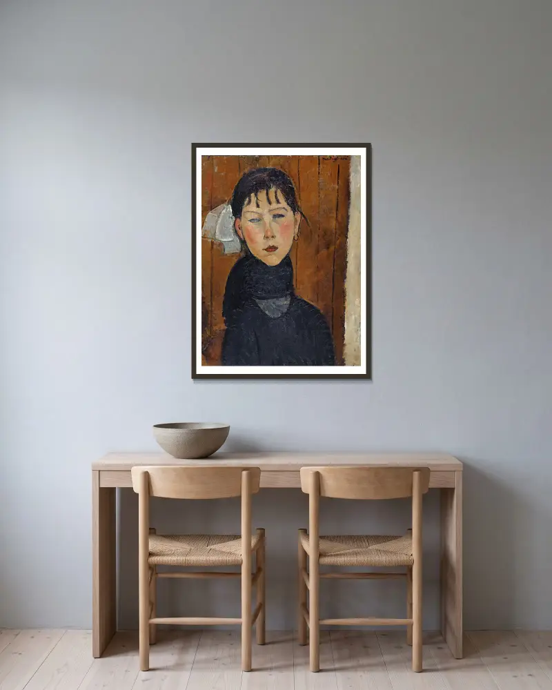 Marie (Marie, córka ludu), Amedeo Modigliani w ramie na ścianie