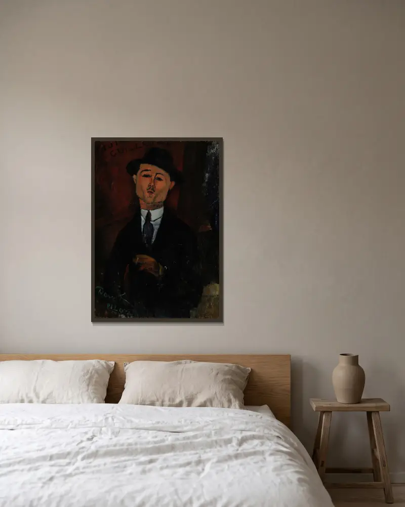 Paul Guillaume, Novo Pilota av Amedeo Modigliani inramad på en vägg