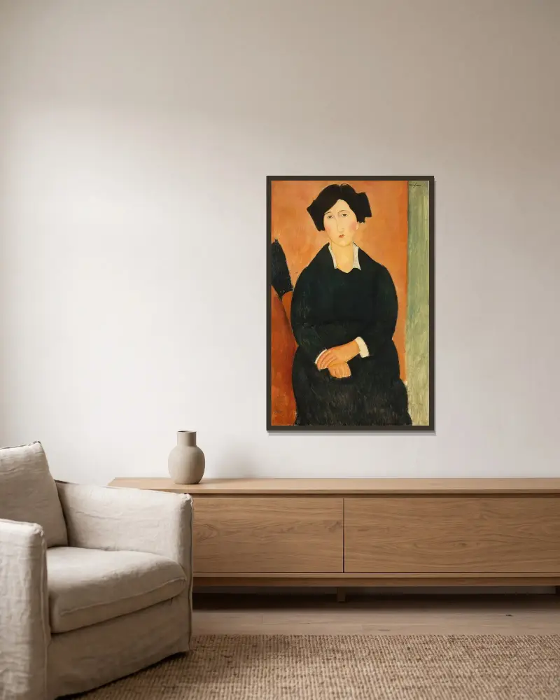 Ital, Amedeo Modigliani v rámu na stěně