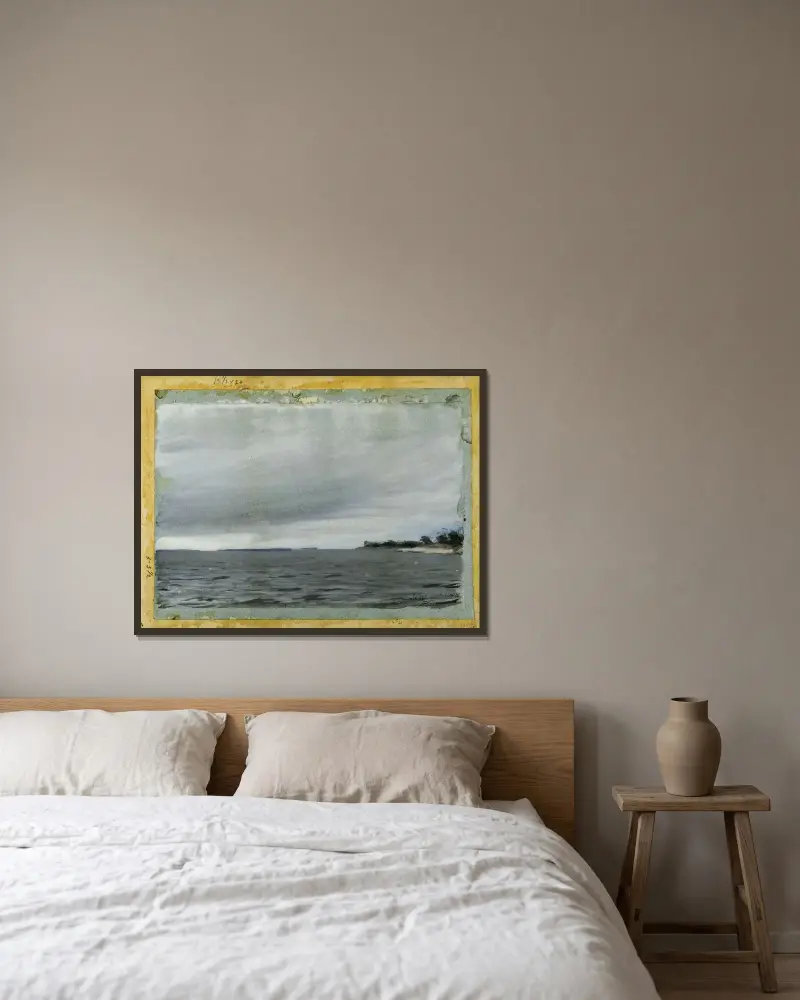 Dragö, Szwecja, Anders Zorn w ramie na ścianie