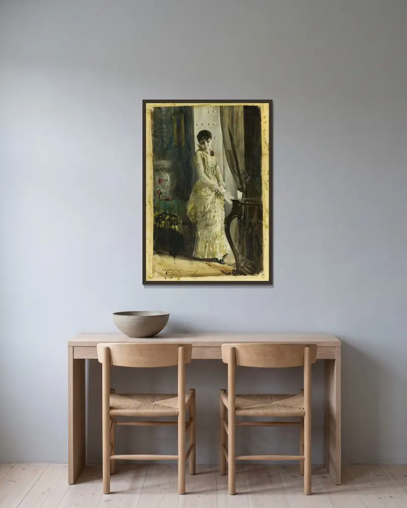 Esperanza av Anders Zorn inramad på en vägg