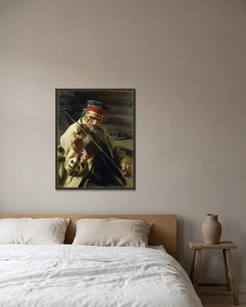 Hins Anders av Anders Zorn inramad på en vägg