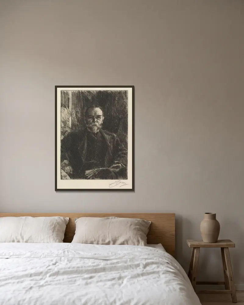 John Hay, Anders Zorn v rámu na stěně
