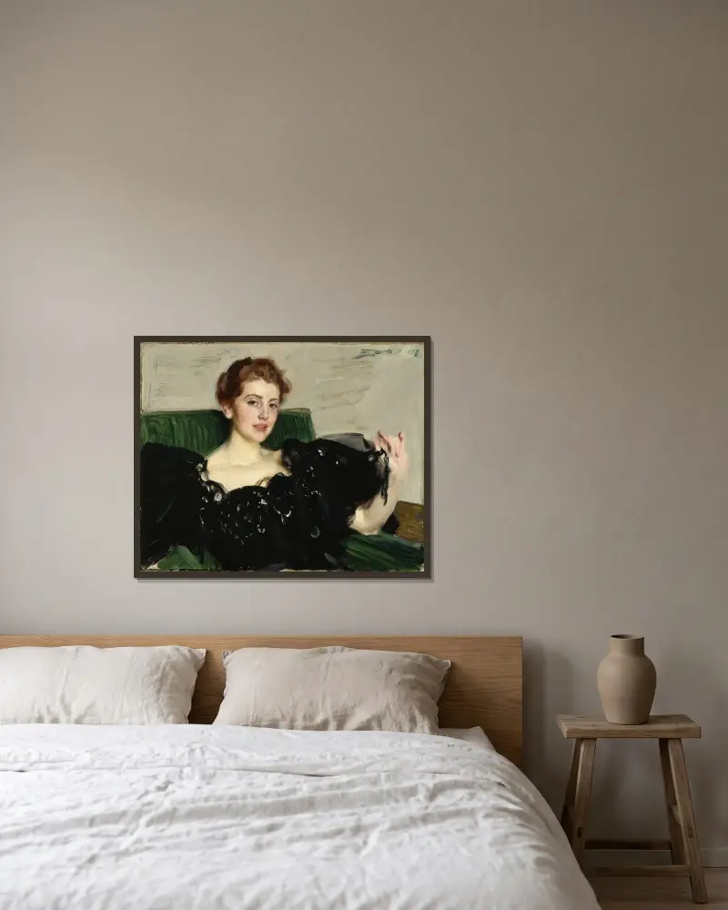 Lucy Turner Joy av Anders Zorn inramad på en vägg
