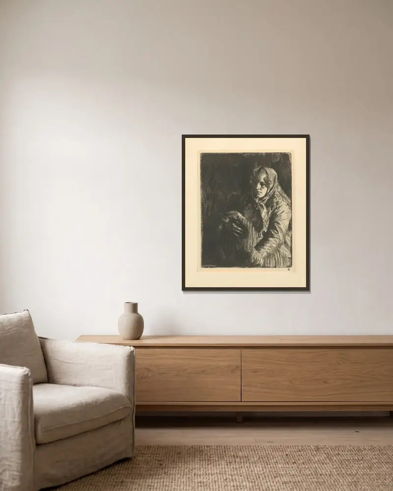Madonna – Nr. 1, Anders Zorn w ramie na ścianie