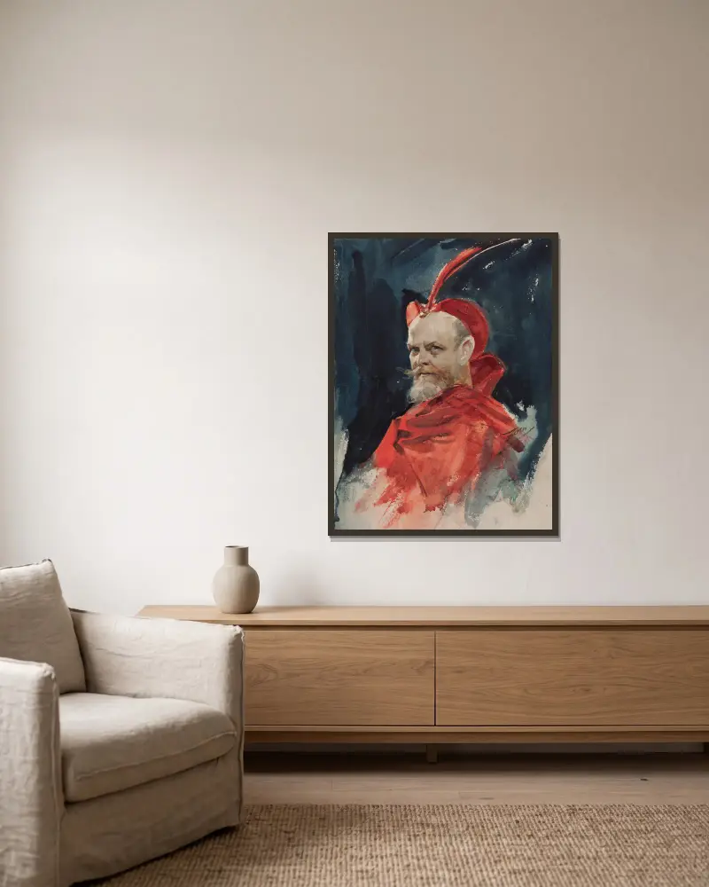 Mefisto (Konsul Dahlander), Anders Zorn w ramie na ścianie