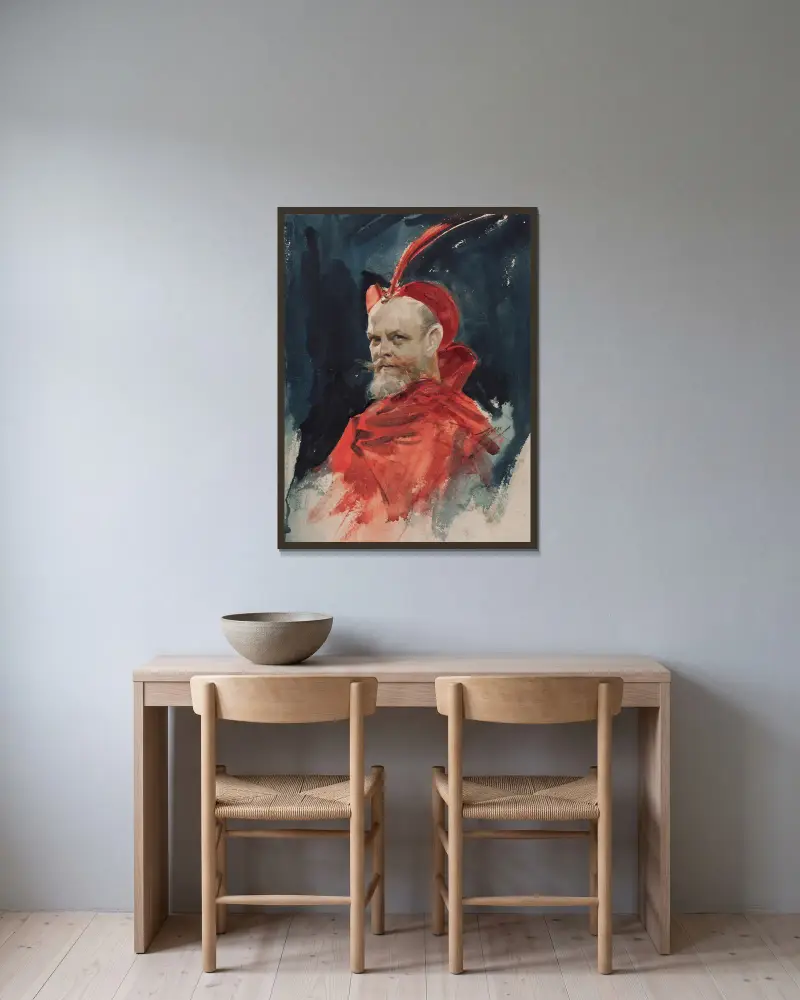 Mefisto (Konsul Dahlander), Anders Zorn w ramie na ścianie
