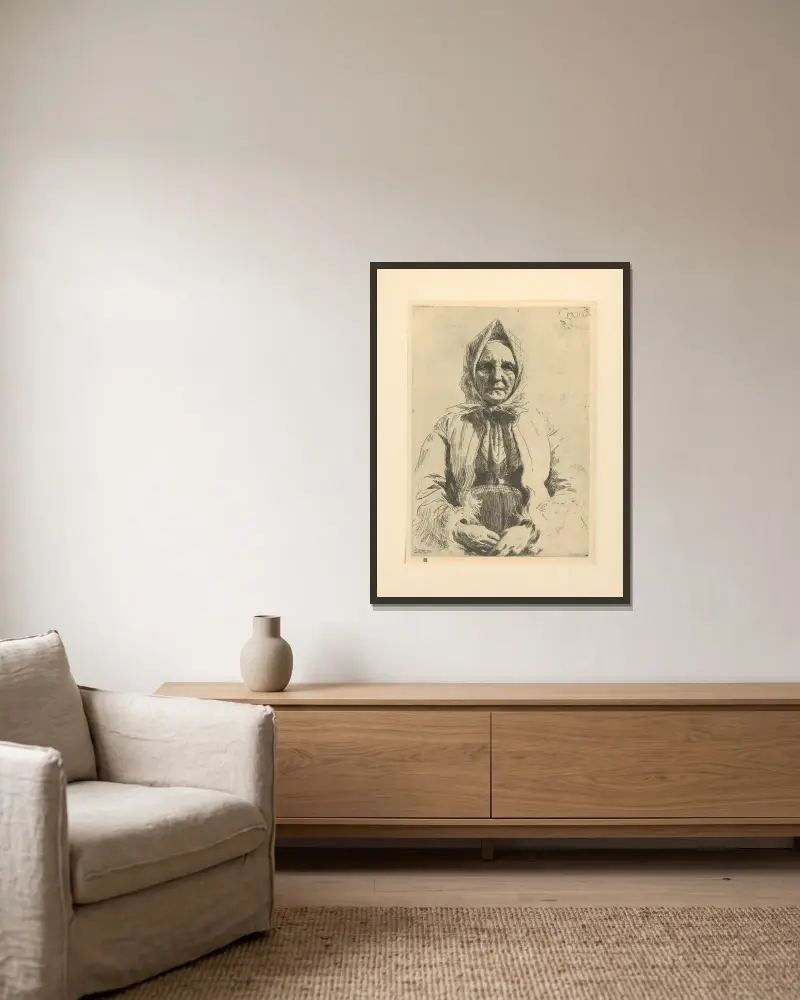 Mona, nr 1, Anders Zorn w ramie na ścianie