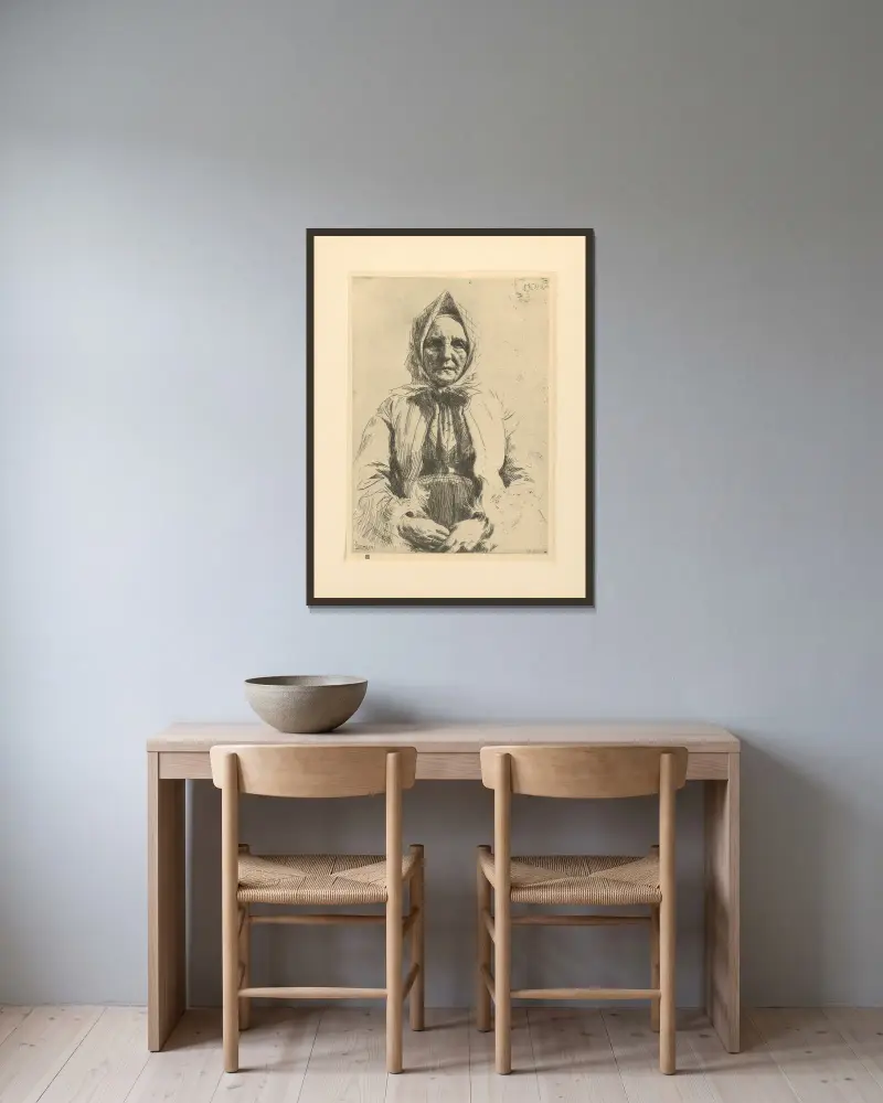 Mona, nr 1, Anders Zorn w ramie na ścianie