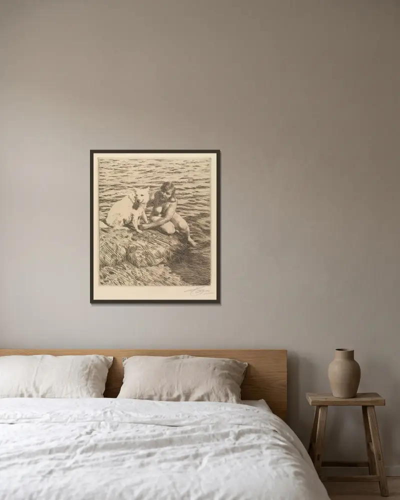 Sappo, Anders Zorn v rámu na stěně