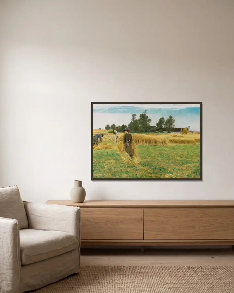 Czas żniw, Ladby, Laurits Andersen Ring w ramie na ścianie