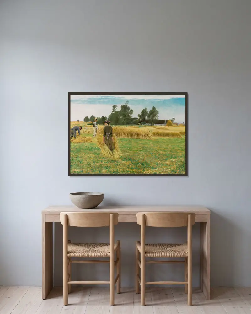 Czas żniw, Ladby, Laurits Andersen Ring w ramie na ścianie