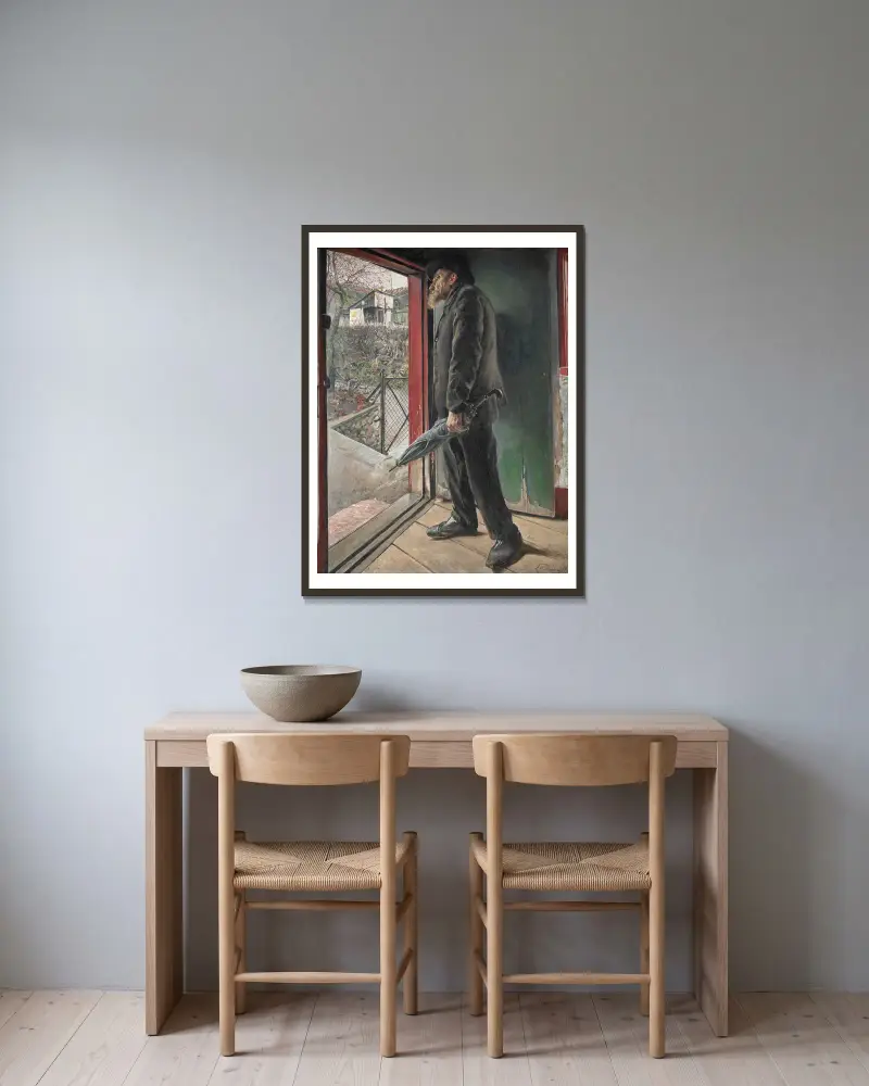 Czy przestał padać deszcz?, Laurits Andersen Ring w ramie na ścianie