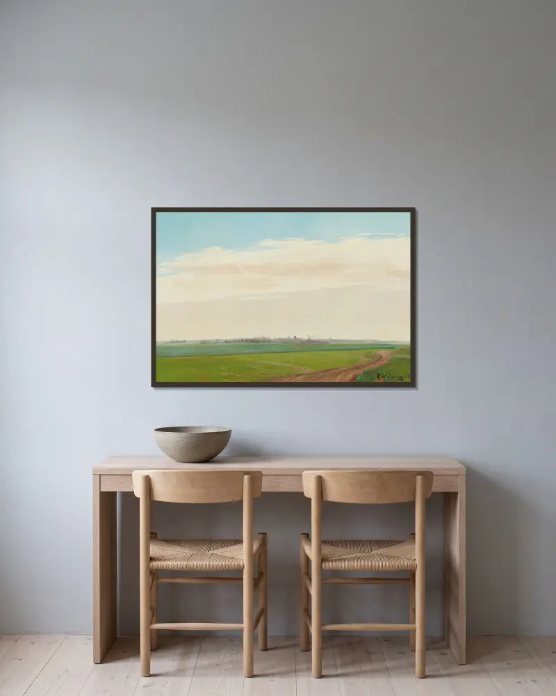 Krajobraz letni, Baldersbrønde, Laurits Andersen Ring w ramie na ścianie