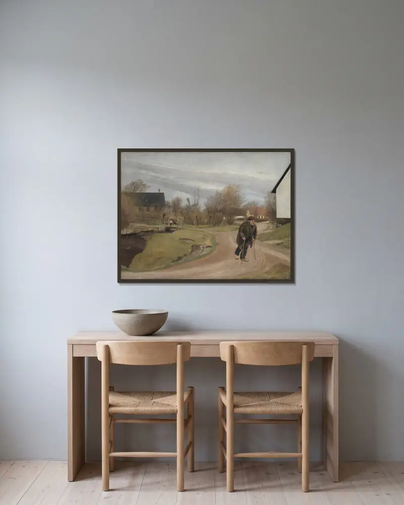 Jaro v Halsu, Jutsko, Laurits Andersen Ring v rámu na stěně