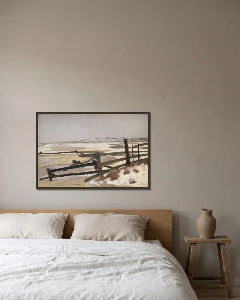 Tauwetter von Laurits Andersen Ring gerahmt an einer Wand