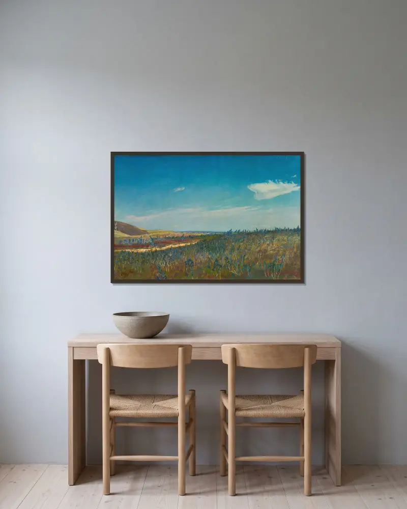 Vy nära Karrebæksminde på Nordsjælland av Laurits Andersen Ring inramad på en vägg
