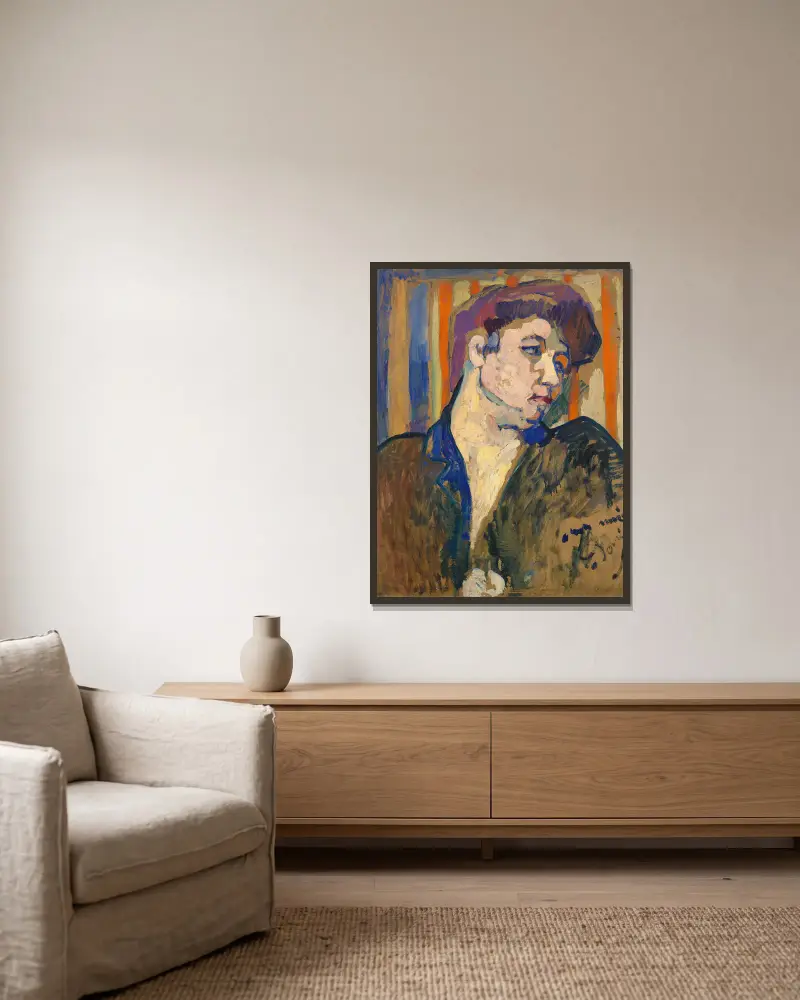 Frauenbüste von André Derain gerahmt an einer Wand