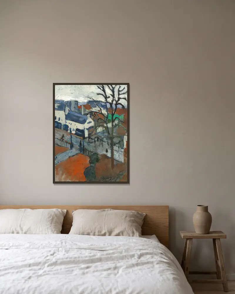 Chatou v dešti, André Derain v rámu na stěně