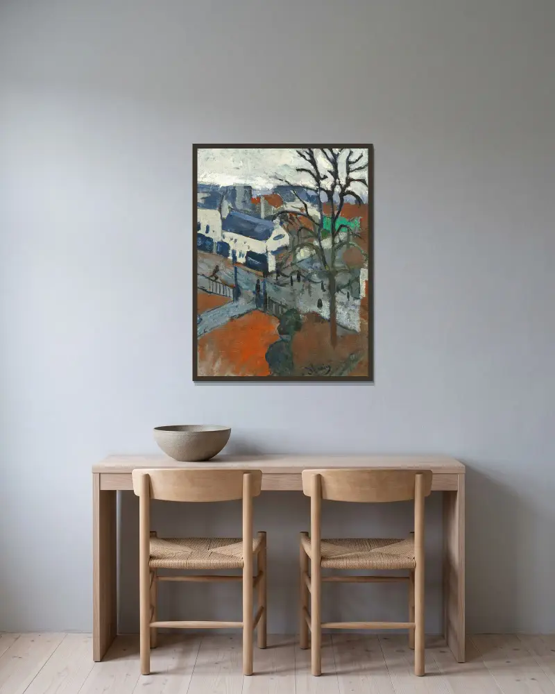 Chatou v dešti, André Derain v rámu na stěně