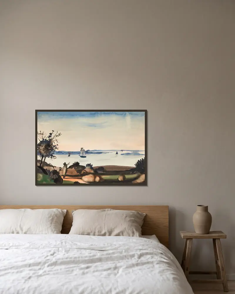 Meereslandschaft von André Derain gerahmt an einer Wand