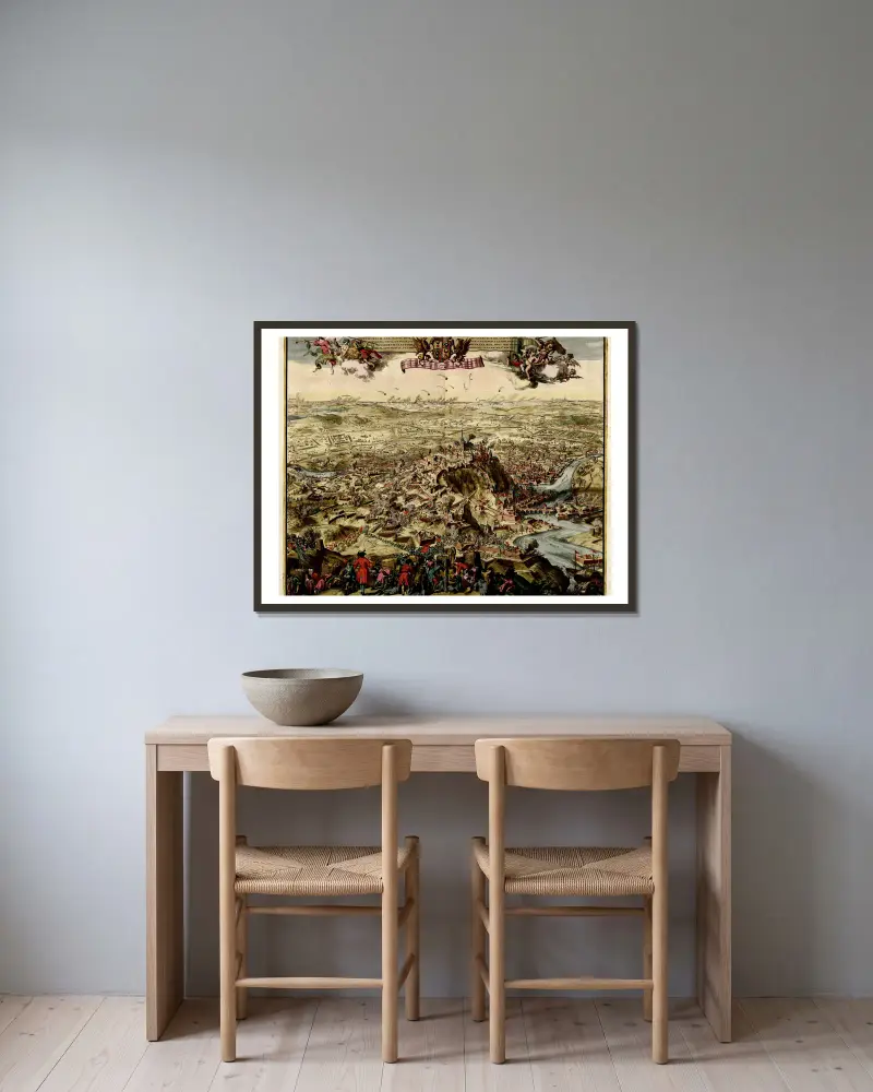 Namurcum von Anna Beek gerahmt an einer Wand