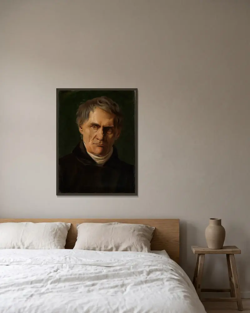 Portret starszego pana, Anselm Feuerbach w ramie na ścianie