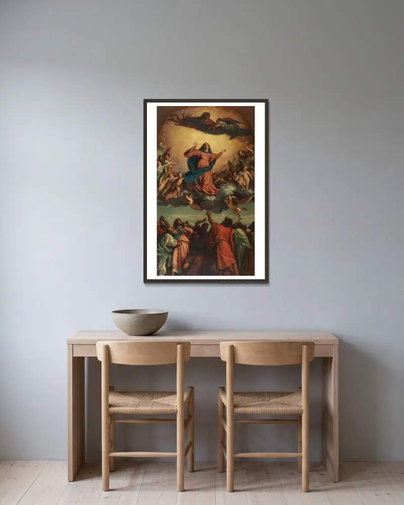 Nanebevzetí Panny Marie, Anselm Feuerbach v rámu na stěně