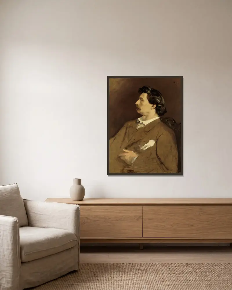Autoportrét, Anselm Feuerbach v rámu na stěně