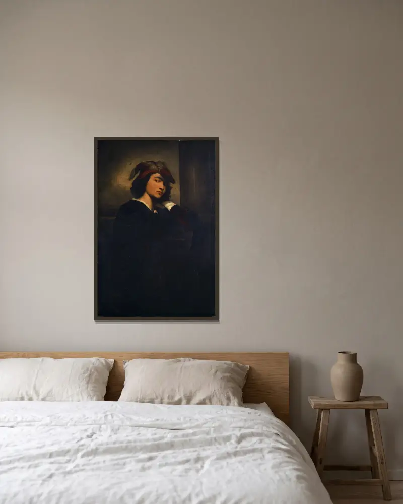 Autoportrét, Anselm Feuerbach v rámu na stěně