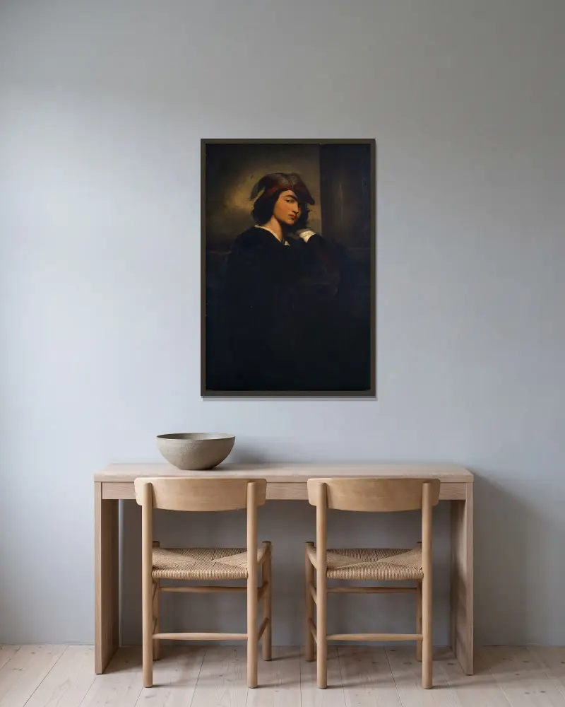 Autoportrét, Anselm Feuerbach v rámu na stěně