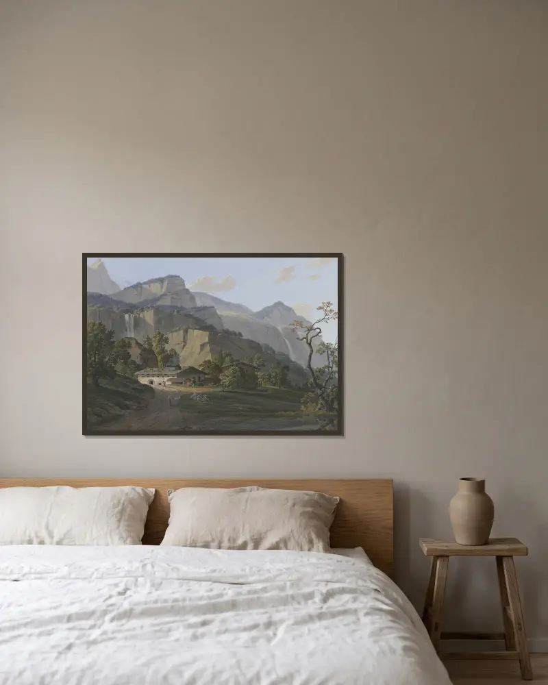 Die Nadel von Veron von Jean-Antoine Linck gerahmt an einer Wand