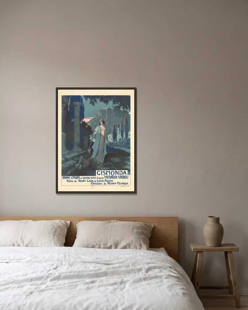 Gismonda, 1919 – Nr. 1, Georges Antoine Rochegrosse v rámu na stěně