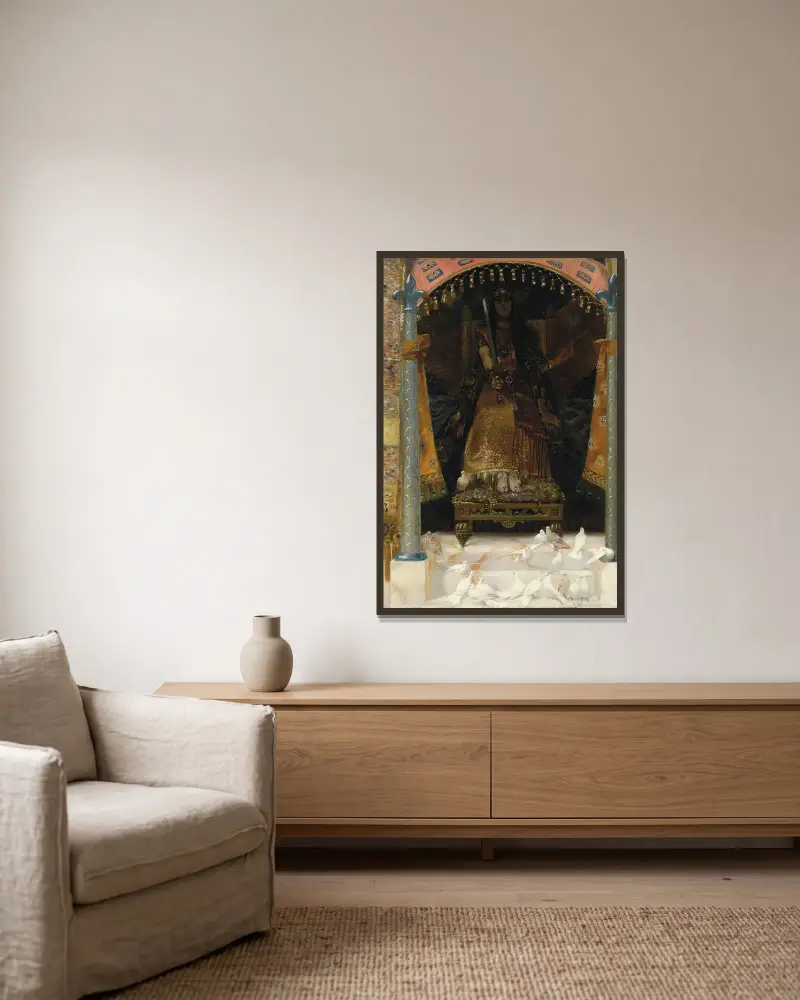 Krieg und Frieden von Georges Antoine Rochegrosse gerahmt an einer Wand