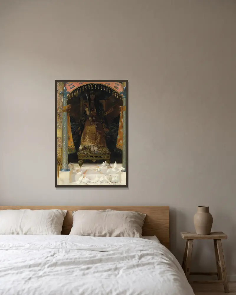 Krieg und Frieden von Georges Antoine Rochegrosse gerahmt an einer Wand