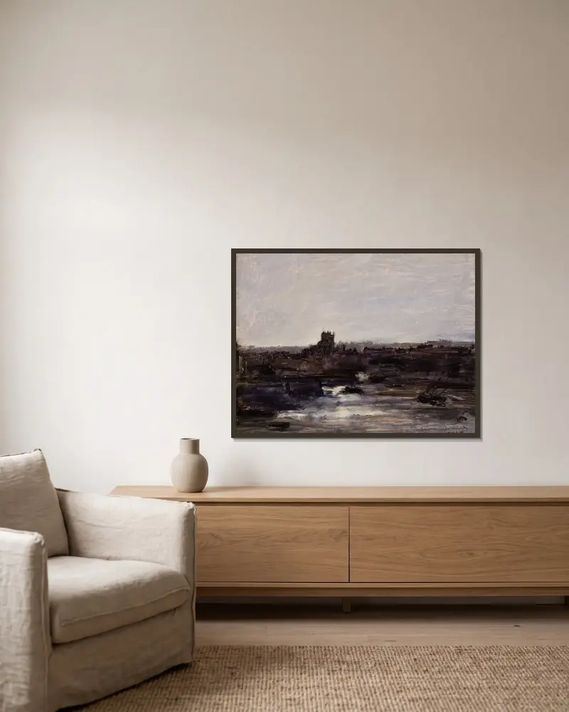 Dieppe von Antoine Vollon gerahmt an einer Wand