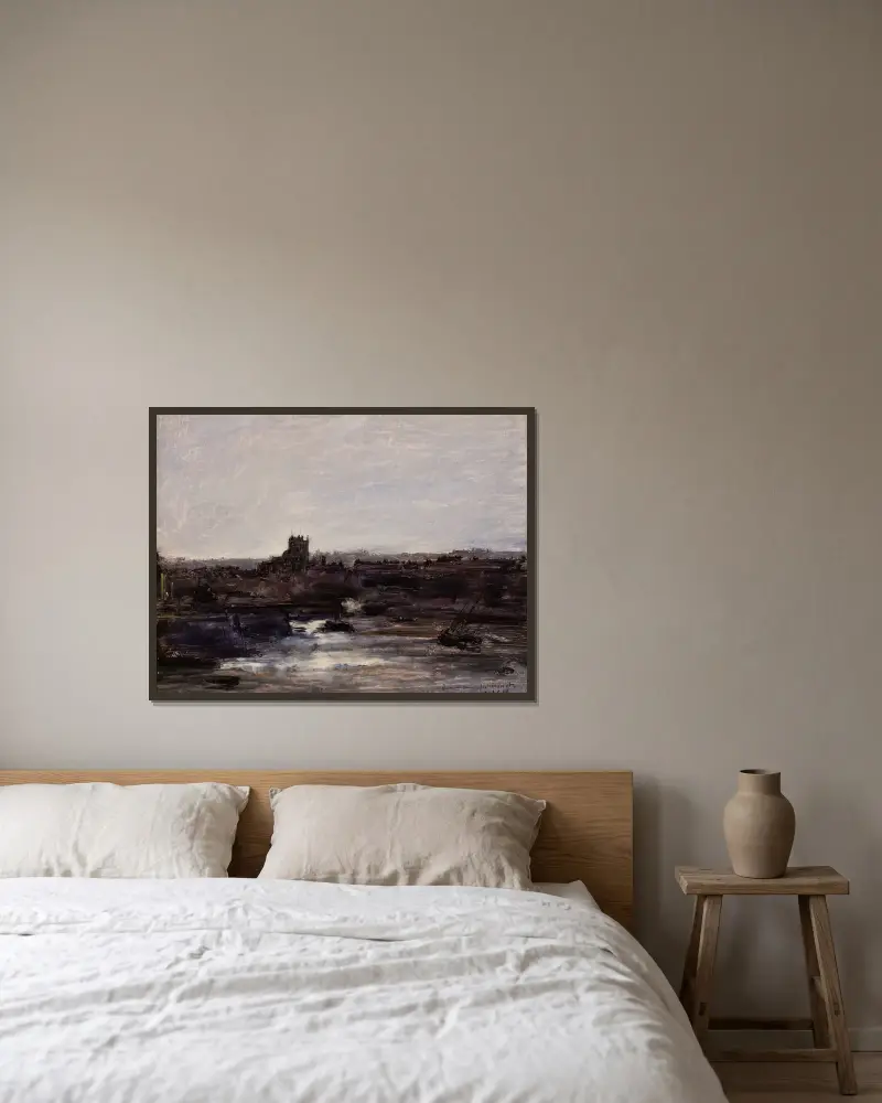 Dieppe von Antoine Vollon gerahmt an einer Wand