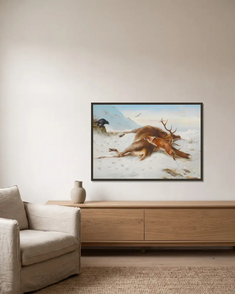 Nicht für den Kochtopf von Archibald Thorburn gerahmt an einer Wand