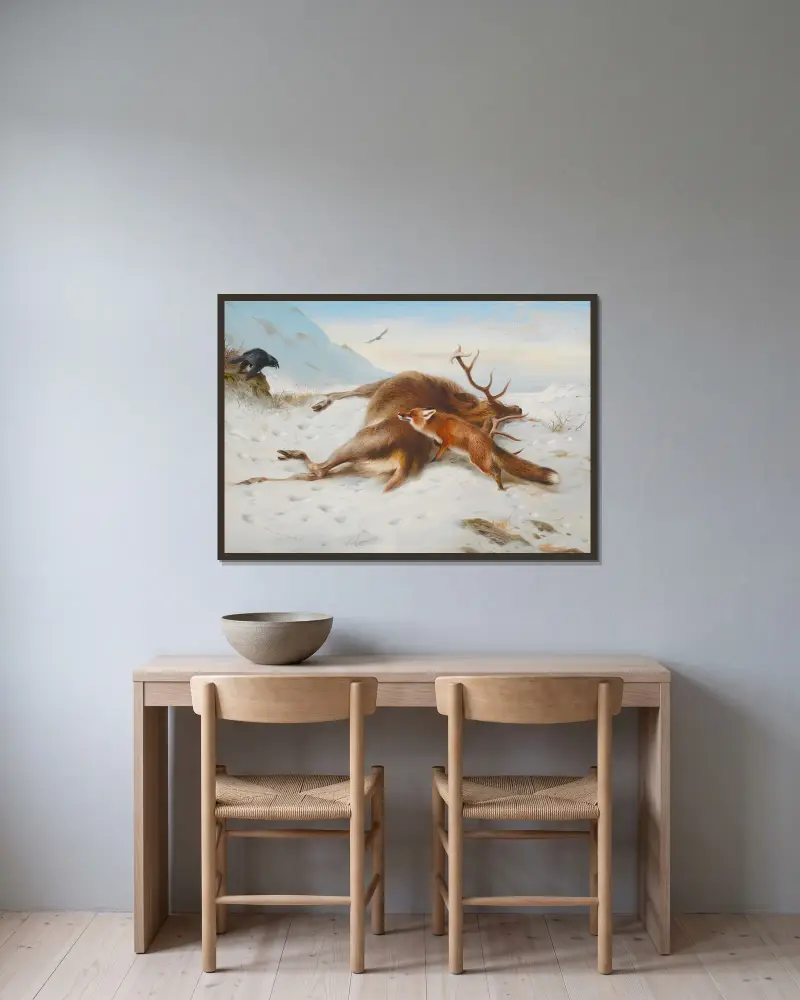 Nicht für den Kochtopf von Archibald Thorburn gerahmt an einer Wand