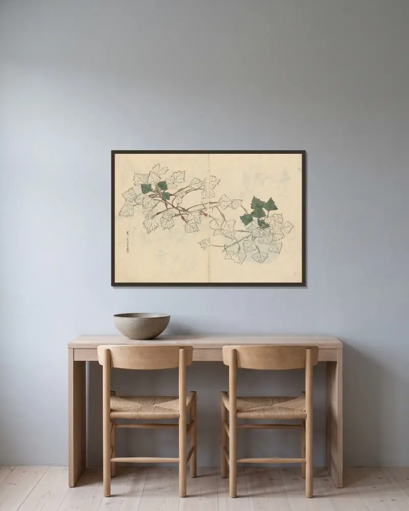 Sketchbook Pl.057 av Ariyoshi Kondo inramad på en vägg