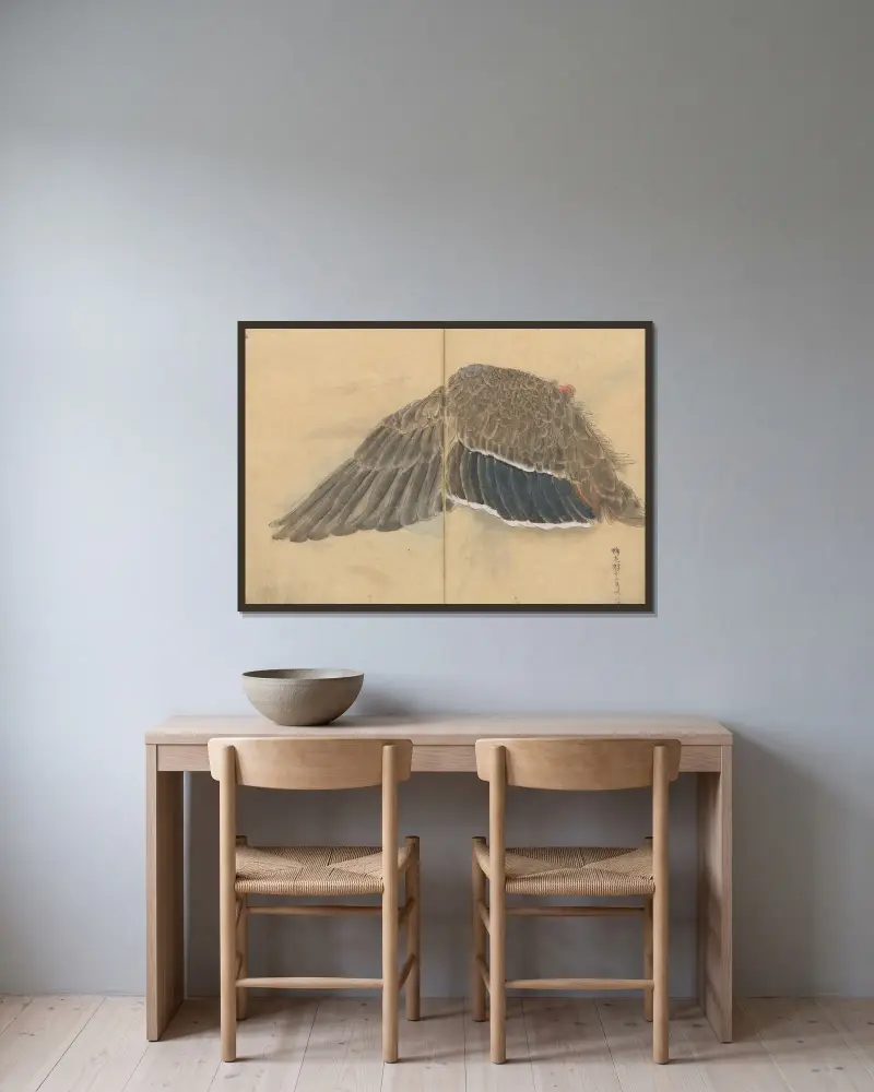 Sketchbook Pl.102 av Ariyoshi Kondo inramad på en vägg