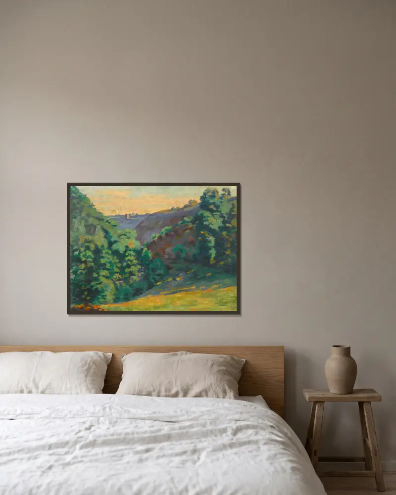 Crozant, Wąwóz nad Sédelle w La Folie, Armand Guillaumin w ramie na ścianie
