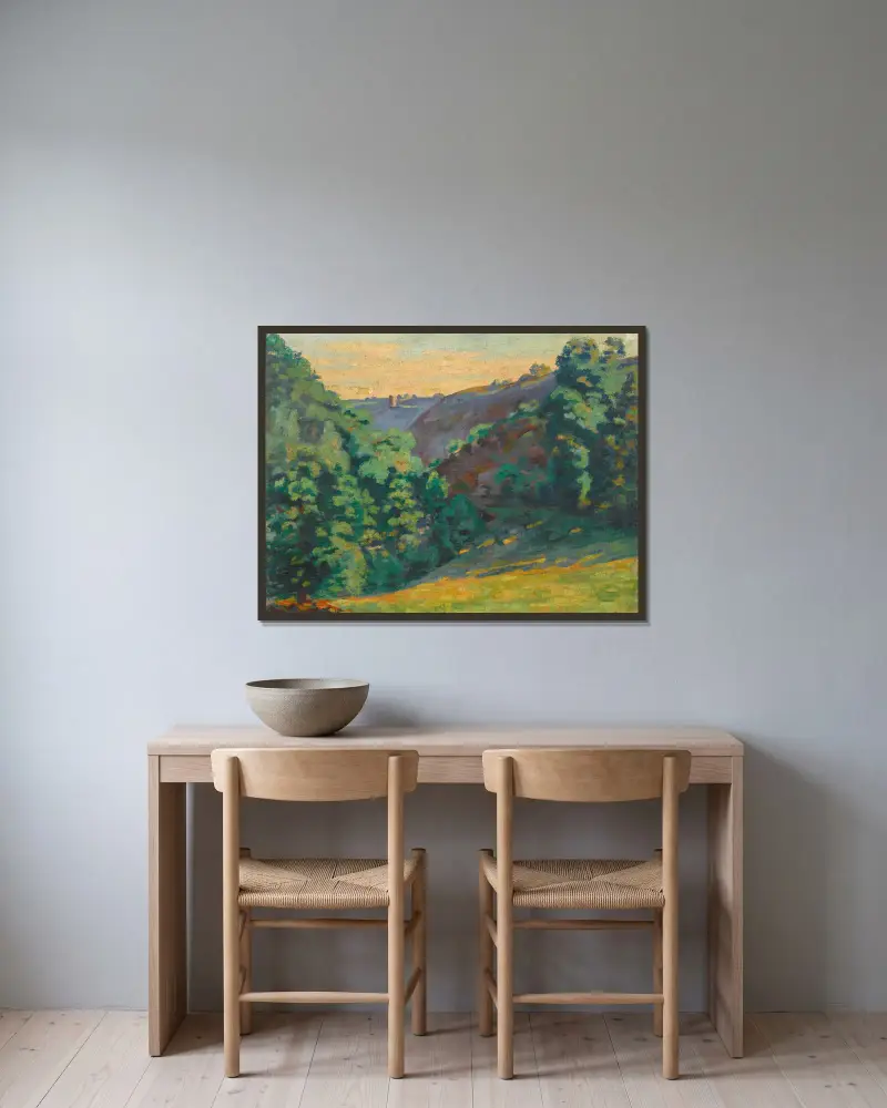 Crozant, Wąwóz nad Sédelle w La Folie, Armand Guillaumin w ramie na ścianie