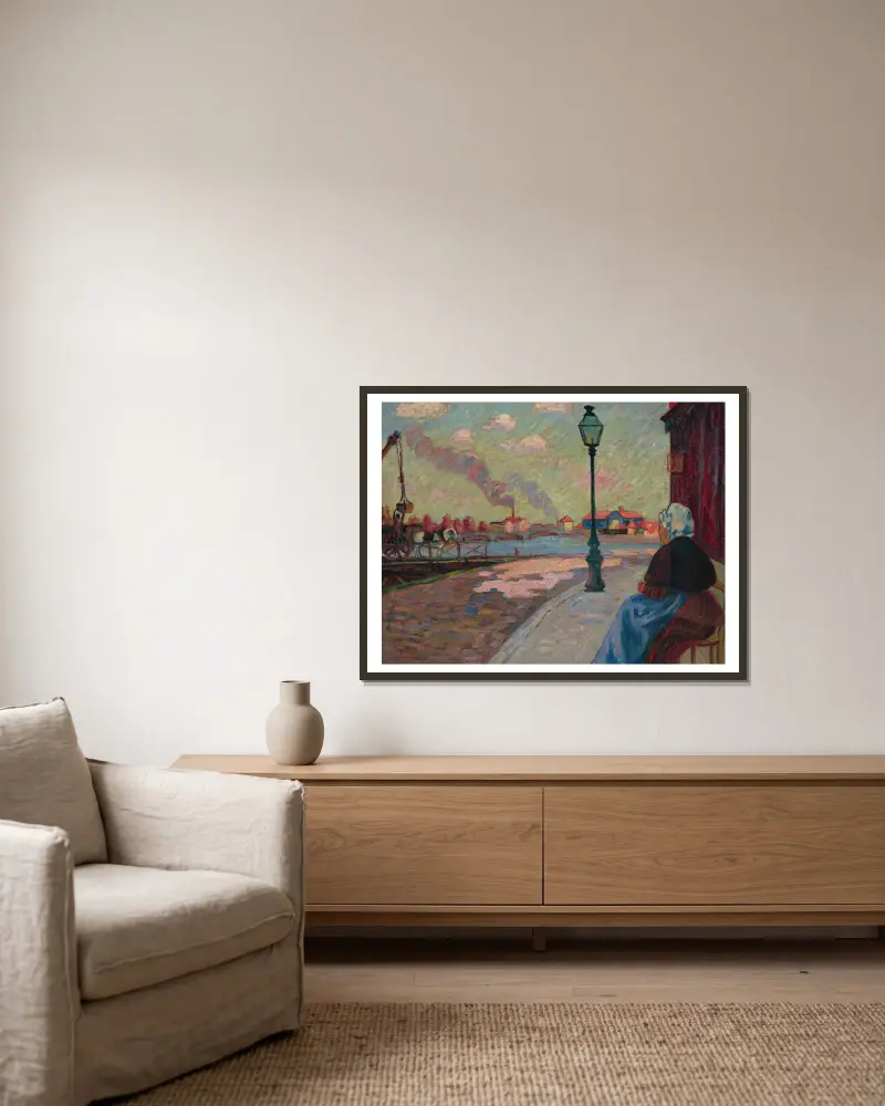 Sekwana w Charenton, Armand Guillaumin w ramie na ścianie