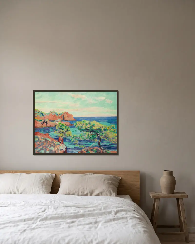 Le Trayas von Armand Guillaumin gerahmt an einer Wand